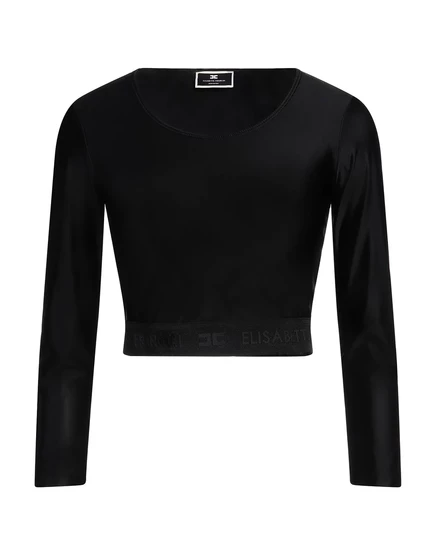 Женский топ Elisabetta Franchi Jadr, черный