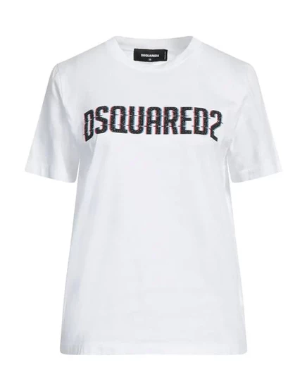 Женская футболка Dsquared2 с логотипом, белая