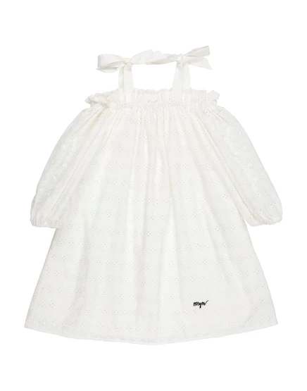 Детское платье MSGM JUNIOR, белое