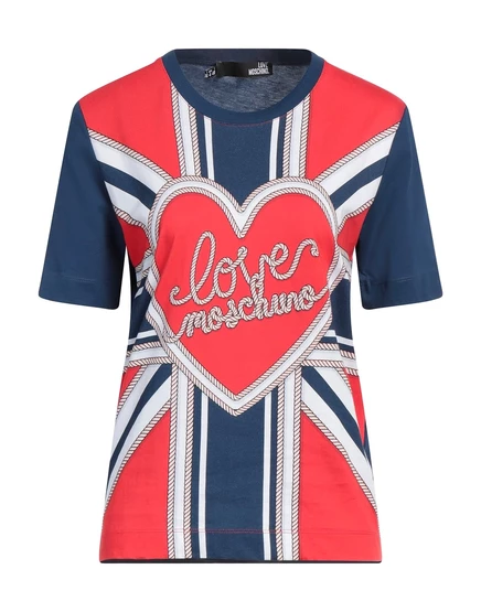 Женская футболка Love Moschino Lorenz_SP, темно-синяя