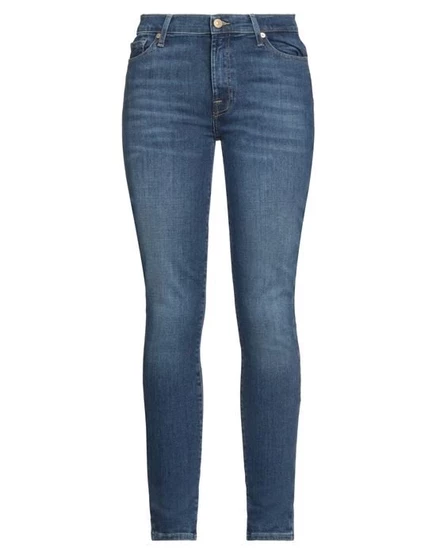 Женские джинсы 7 For All Mankind скинни, синие