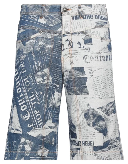 Мужские джинсовые шорты Versace Jeans Couture, синие
