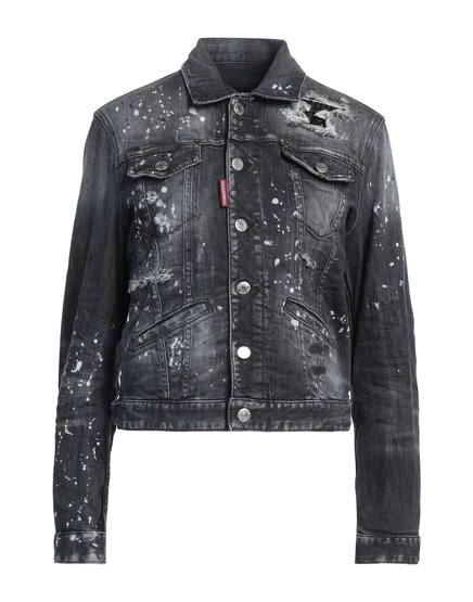 Женская джинсовая куртка DSquared2 JADR, черная