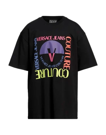 Мужская футболка Versace Jeans Couture, черная