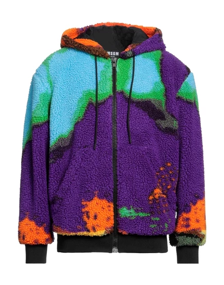 Мужская куртка-бомбер MSGM PAPERMAG, фиолетовая