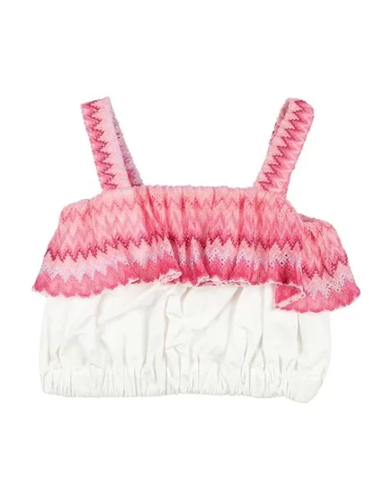 Детский топ без рукавов Missoni Kids, фуксия