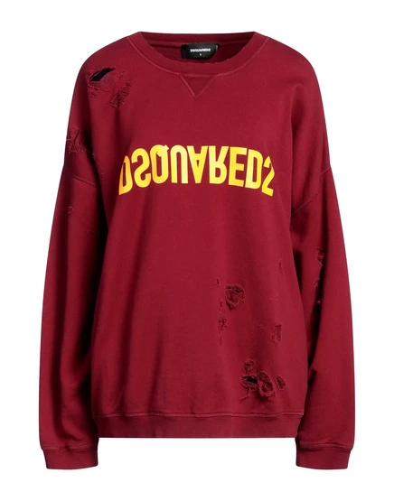 Женский свитшот DSquared2 PAPERMAG, бордовый