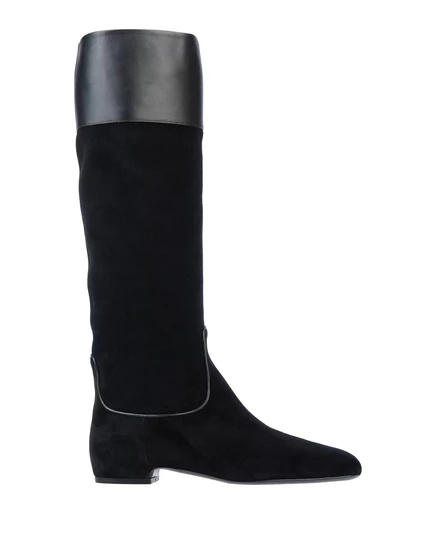 Женские сапоги Roger Vivier Lorenz SP замшевые, чёрные