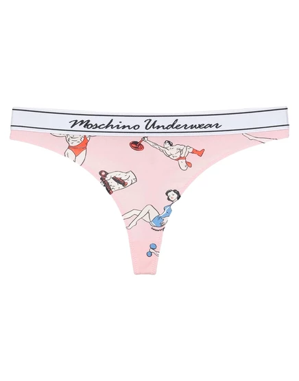 Женские стринги Moschino Wonderwoman, лососевые