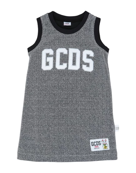 Детская футболка GCDS Mini promotion_kid, серебристая