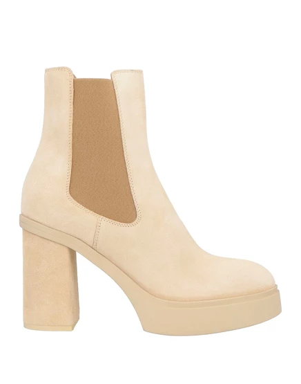 Женские замшевые челси Santoni, бежевые
