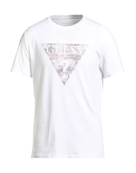 Мужская футболка Guess из органического хлопка, белая
