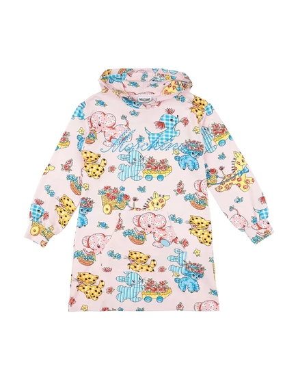 Детское худи MOSCHINO teen, светло-розовое