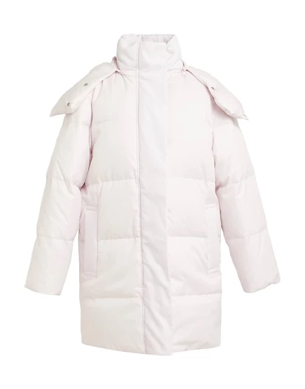 Женский стеганый пуховик Burberry, светло-розовый
