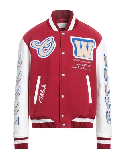 Мужская куртка Off-White Wonderwoman, бомбер, кирпичная