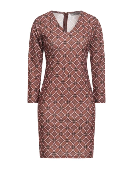 Женское мини-платье BOUTIQUE de la FEMME, коричневое