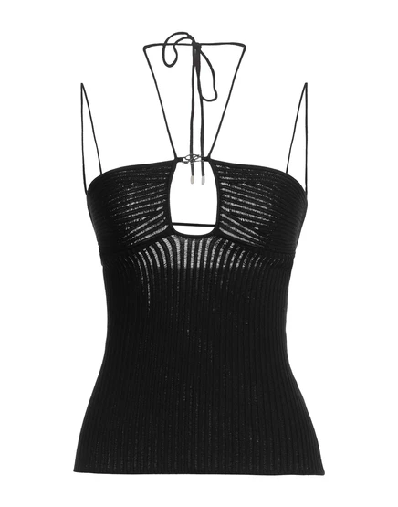 Женский вязаный топ Blumarine PAPERMAG, черный