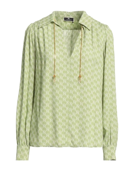 Женский топ Elisabetta Franchi Papermag, шалфейный