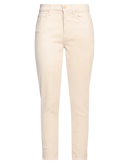 Женские джинсы 7 For All Mankind The Skinny, молочные
