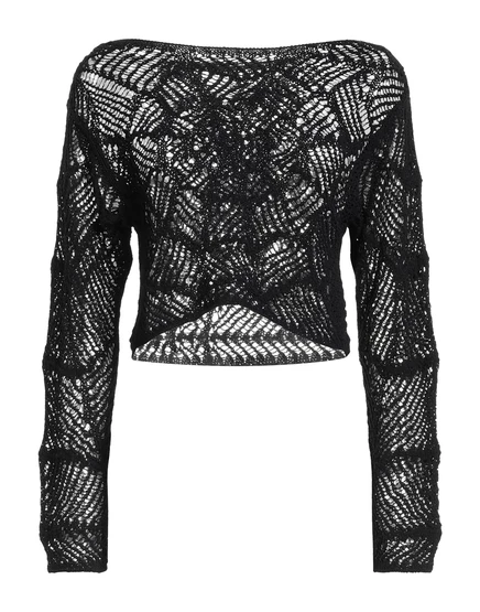 Женский свитер Balmain Wonderwoman, черный
