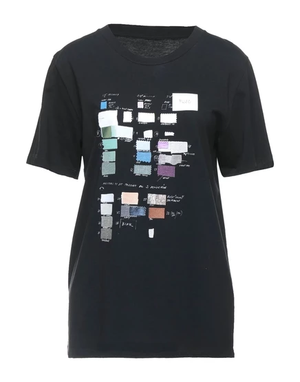 Женская футболка MM6 Maison Margiela Lorenz, чёрная