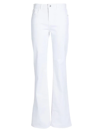 Женские расклешенные джинсы Emporio Armani Jeans, белые