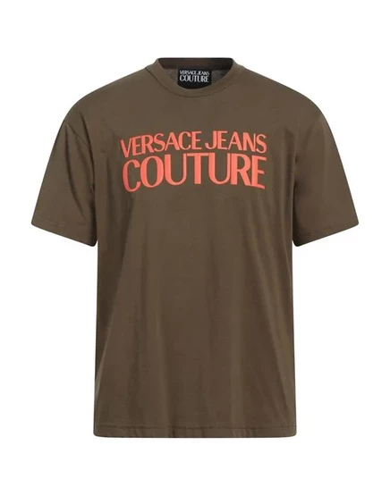 Футболка Versace Jeans Couture, зелёная милитари