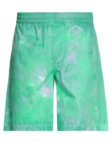Мужские спортивные шорты MSGM PAPERMAG, зеленые