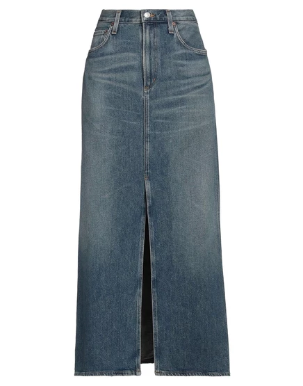 Женская джинсовая юбка Agolde Papermag, синяя