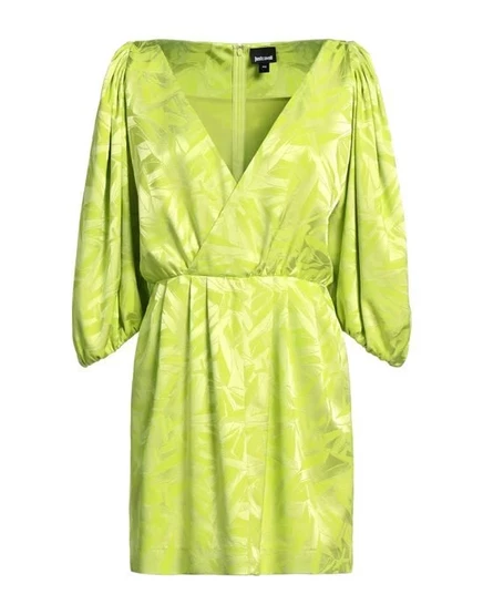 JUST CAVALLI Короткое платье зелёный лайм