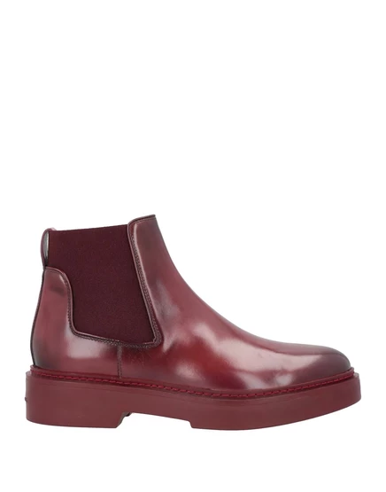 Женские челси Santoni Papermag, кожаные, бордовые
