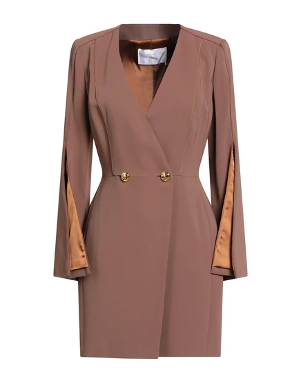 PASSEPARTOUT DRESS by ELISABETTA FRANCHI Mini dresses светло-коричневый