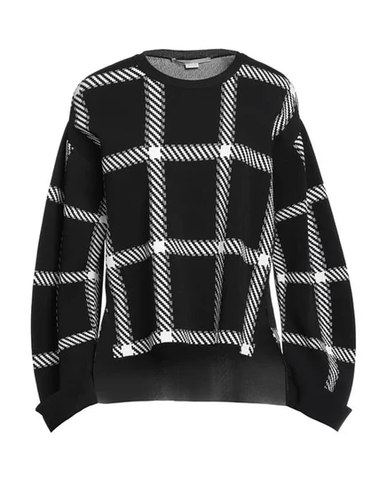 Женский свитер Stella McCartney в клетку, черный
