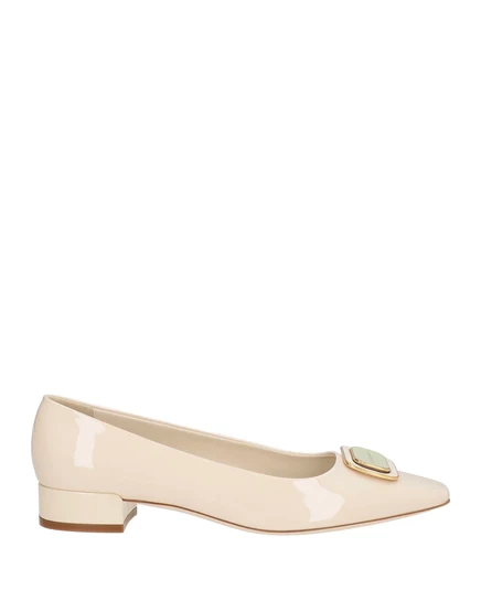 Женские балетки Ferragamo Lorenz_SP, кремовые