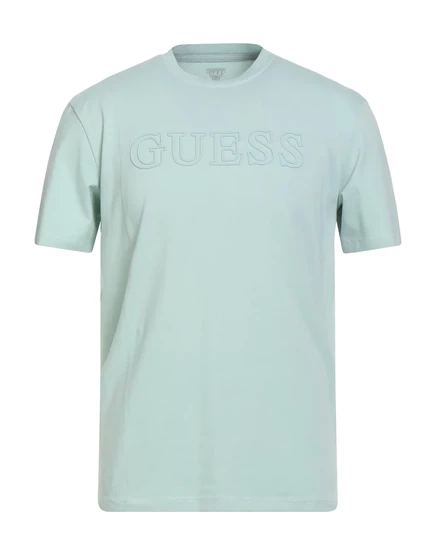 Мужская футболка Guess PAPERMAG, небесно-голубая