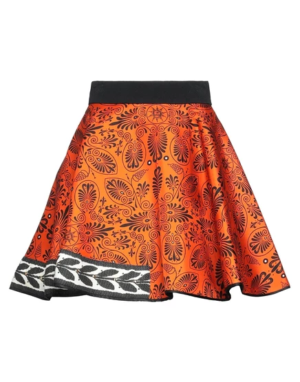 Женская мини-юбка Fausto Puglisi Papermag, оранжевая