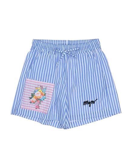 Женские шорты MSGM Promotion Junior, голубые