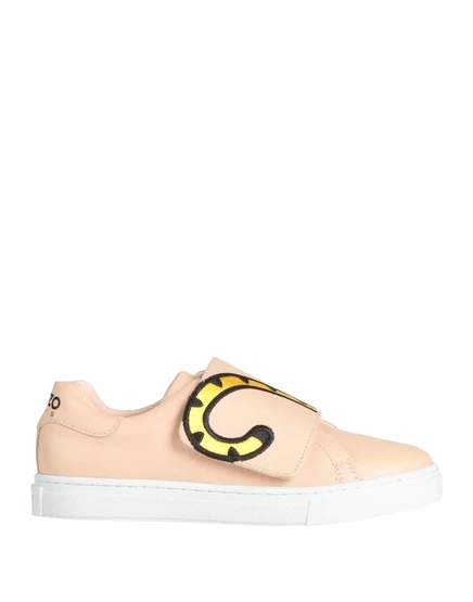 Детские кеды KENZO KIDS низкие кожаные, пудровые