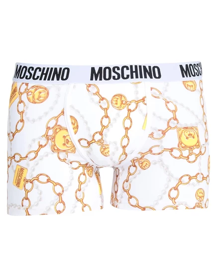 Мужские боксеры Moschino Papermag, белые