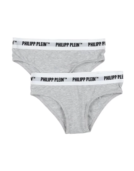 Женские трусы Philipp Plein PAPERMAG, 2 шт., светло-серые
