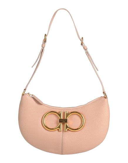 Женская сумка-хобо Ferragamo, нежно-розовая