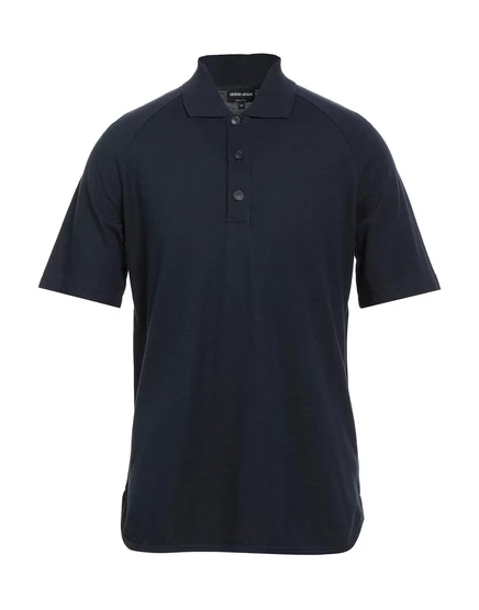 GIORGIO ARMANI Polo shirts иссиня-чёрный