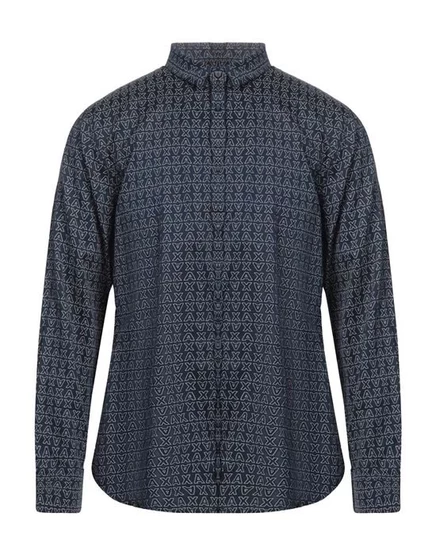ARMANI EXCHANGE Pубашка иссиня-чёрный