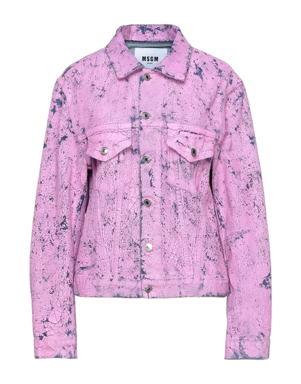 Женская джинсовая куртка MSGM PAPERMAG, розовая