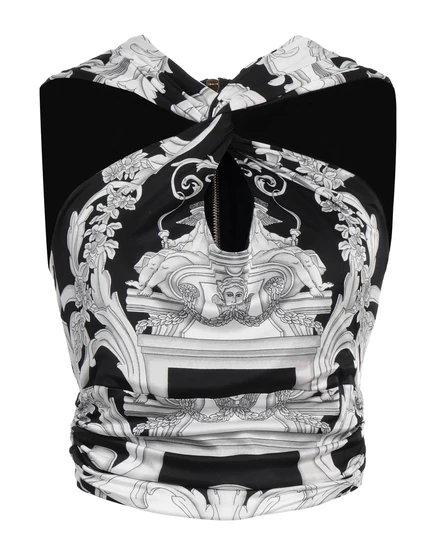 Женский топ Versace, чёрный