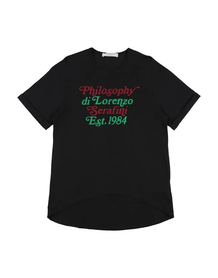 Женская футболка Philosophy di Lorenzo Serafini, чёрная