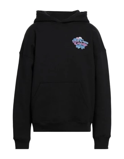 Толстовка Alpha Industries с принтом, черная