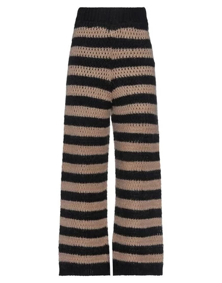 Женские брюки Redvalentino в полоску, верблюжьи