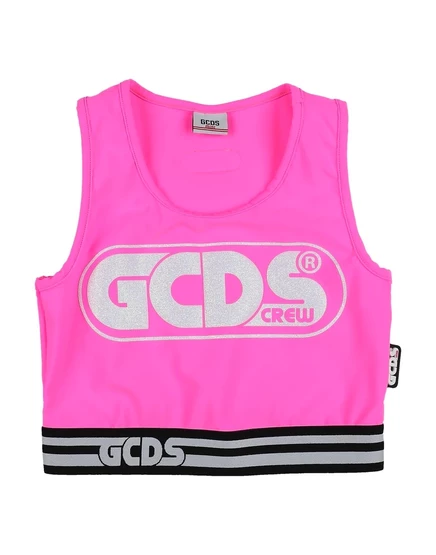 Женская футболка GCDS Mini promotion_kid, фуксия