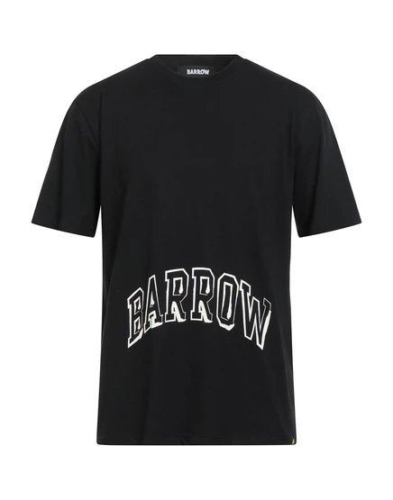 Мужская футболка Barrow с принтом, чёрная
